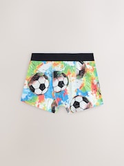 Black Chrome/Multi Football Boxers 5 Pack (2-16yrs) - Image 6 of 9