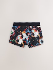 Black Chrome/Multi Football Boxers 5 Pack (2-16yrs) - Image 7 of 9