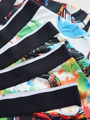 Black Chrome/Multi Football Boxers 5 Pack (2-16yrs) - Image 8 of 9