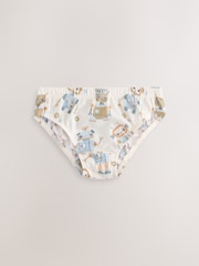 Multicolour Robot Cotton Printed Briefs 5 Pack (1.5-10yrs) - Image 5 of 9