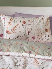 Catherine Lansfield Brushed Grasmere Floral Print Reversible Duvet Cover Set - صورة 3 من 4