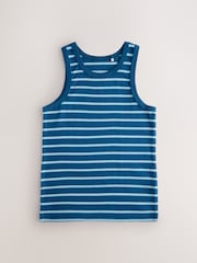 Rayas azul/blanco - Pack de 5 camisetas sin mangas (1,5-16 años) - Imagen 2 de 9