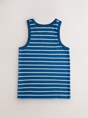 Rayas azul/blanco - Pack de 5 camisetas sin mangas (1,5-16 años) - Imagen 3 de 9