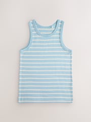 Rayas azul/blanco - Pack de 5 camisetas sin mangas (1,5-16 años) - Imagen 7 de 9