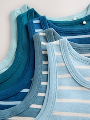 Rayas azul/blanco - Pack de 5 camisetas sin mangas (1,5-16 años) - Imagen 8 de 9