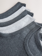 Gris antracita - Pack de 5 camisetas sin mangas (1,5-16 años) - Imagen 8 de 9