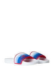 The North Face White With Blue Print Mens Base Camp III Slides - Image 3 of 7