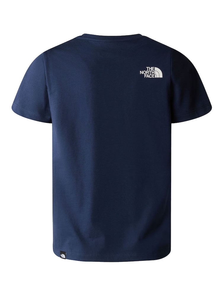 The North Face Blue Teen Simple Dome T-Shirt - Image 4 of 4 The North Face Blue Teen Simple Dome T-Shirt - Image 4 of 4