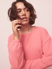 Bright Pink Cosy Waffle Long Sleeve Pyjamas - Image 5 of 8