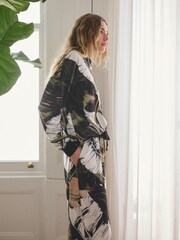 Green Leaves Cosy Long Sleeve Pyjamas - Image 3 of 9