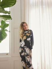 Green Leaves Cosy Long Sleeve Pyjamas - Image 4 of 9