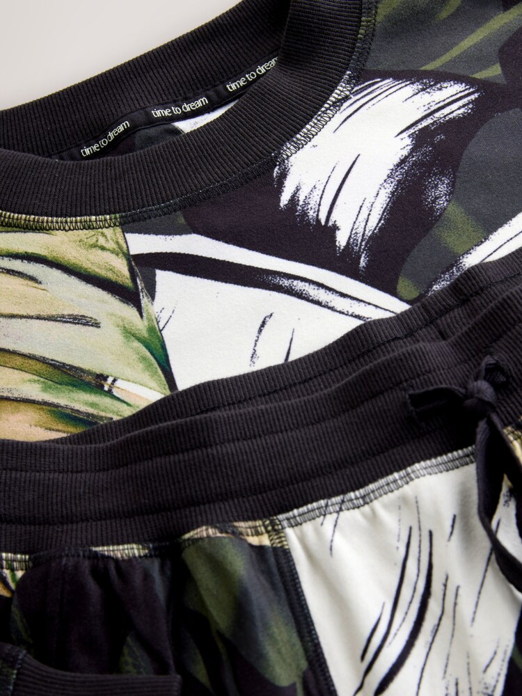 Green Leaves Cosy Long Sleeve Pyjamas - Image 9 of 9