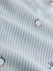 Blue Puffin Ribbed Long Sleeve Pyjamas - Image 3 of 3