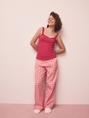 Red Rib Vest Heart Pyjamas - Image 4 of 10