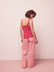 Red Rib Vest Heart Pyjamas - Image 5 of 10