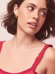 Red Rib Vest Heart Pyjamas - Image 7 of 10