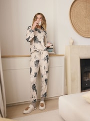 Oatmeal Hamish The Highland Cow Cosy Long Sleeve Pyjamas - Image 1 of 9