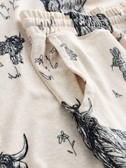 Oatmeal Hamish The Highland Cow Cosy Long Sleeve Pyjamas - Image 8 of 9
