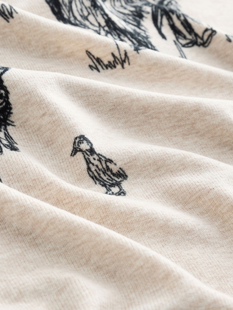 Oatmeal Hamish The Highland Cow Cosy Long Sleeve Pyjamas - Image 9 of 9 Oatmeal Hamish The Highland Cow Cosy Long Sleeve Pyjamas - Image 9 of 9