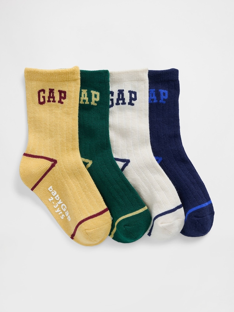 Paquete de 4 calcetines Gap Logo Crew - Imagen 1 de 1