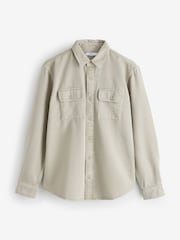 Stone Long Sleeve Button Through Shirt - Image 1 of 1