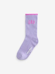Gap Multi Crew Logo Socks 4-Pack (Newborn-5yrs) - Image 2 of 7