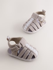 رمادي - Baker by Ted Baker Baby Fisherman Padders Sandals - صورة 1 من 5