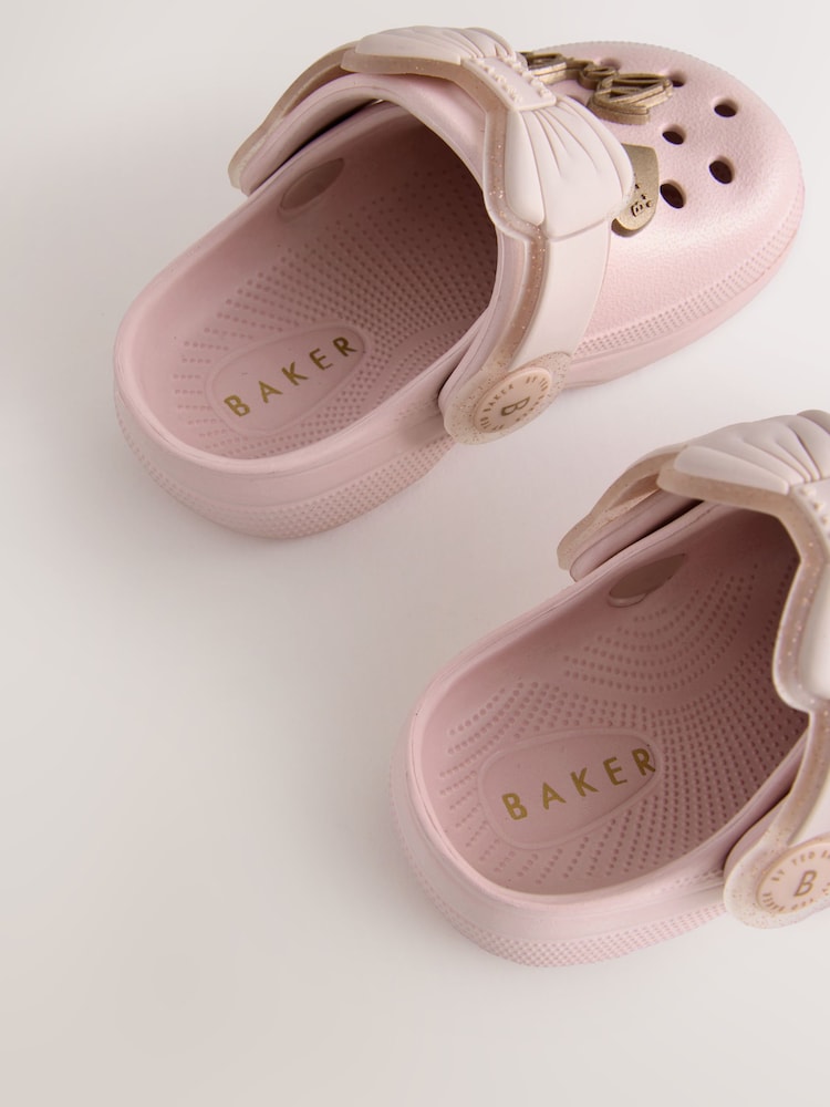 Baker by Ted Baker Baby Girls Clog Sandals With Bow - Image 5 of 5 Baker by Ted Baker Baby Girls Clog Sandals With Bow - Image 5 of 5
