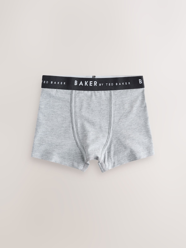 Baker by Ted Baker Blue Print Boxers 5 Pack - Image 2 of 6