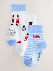 Baker by Ted Baker Multi Born in 2026 Socks 3 Pack - Image 1 of 7