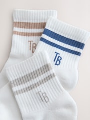 Baker by Ted Baker Ribbed Cushioned Sole Socks 3 Pack - Image 5 of 6