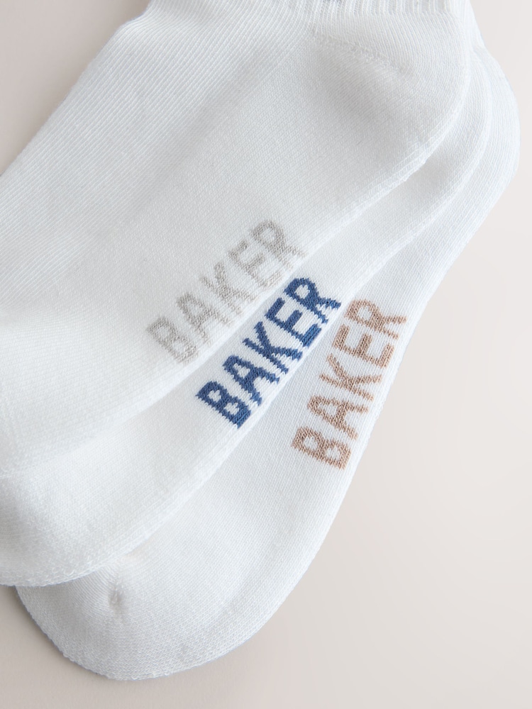 Baker by Ted Baker Ribbed Cushioned Sole Socks 3 Pack - Image 6 of 6