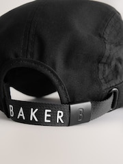 أسود - Baker by Ted Baker Logo Baseball Black cap - صورة 6 من 6
