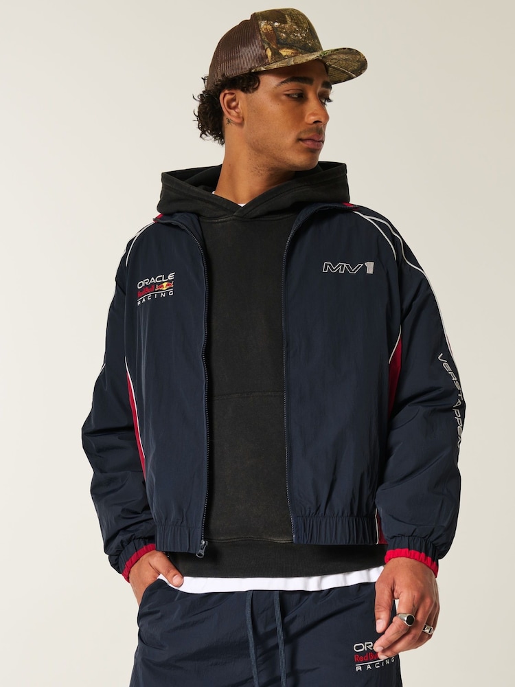 Hollister Blue Redbull Pit Crew Jacket - Imagem 1 de 5