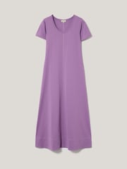 Jigsaw Purple Stitched Short Sleeve Dress - Image 5 of 5
