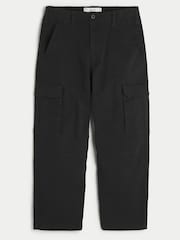 Hollister Skater Baggy Cargo Black Trousers - Image 4 of 4
