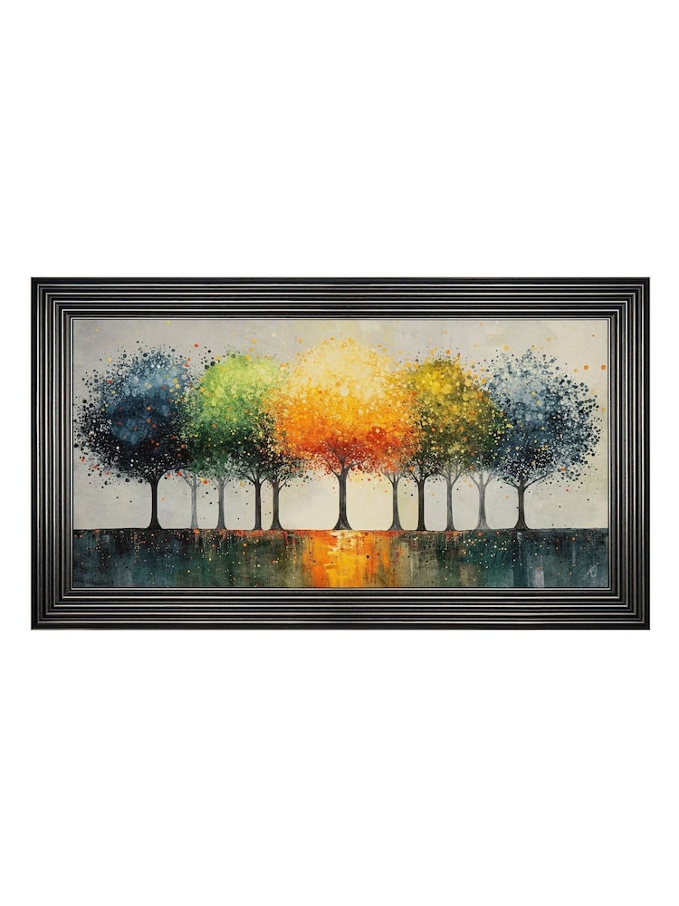 Art Marketing Multicoloured Vibrant Canopy Wall Art - Image 4 of 4