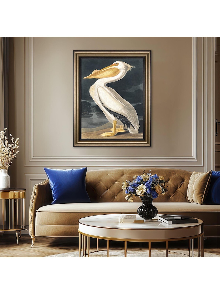 Art Marketing Multicoloured White Pelican Wall Art - Image 1 of 4
