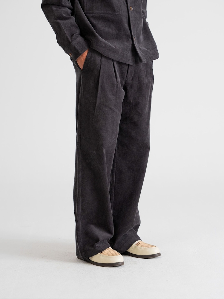 Prohibited Grey Ranger Corduroy Trousers - Image 2 of 5
