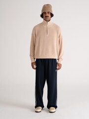 Prohibited Cream Scout Knit Half-Zip Jumper - Image 2 of 6