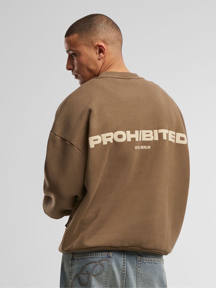 Prohibited Brown 10119 Crew Neck Sweatshirt - Image 2 of 5