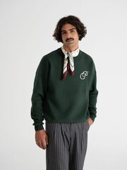 Prohibited Green Initial Knit Jumper - Image 1 of 6