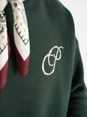 Prohibited Green Initial Knit Jumper - Image 5 of 6