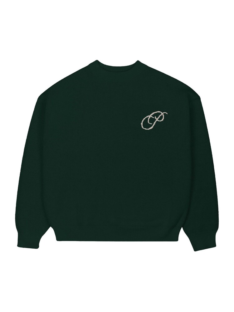 Prohibited Green Initial Knit Jumper - Image 6 of 6