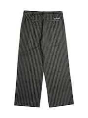 Prohibited Grey Pinstripe Pleated Trousers - Image 9 of 10