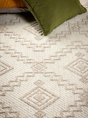 Origin Rug Collection. Cream Atlas Diamond Rug - Image 5 of 6