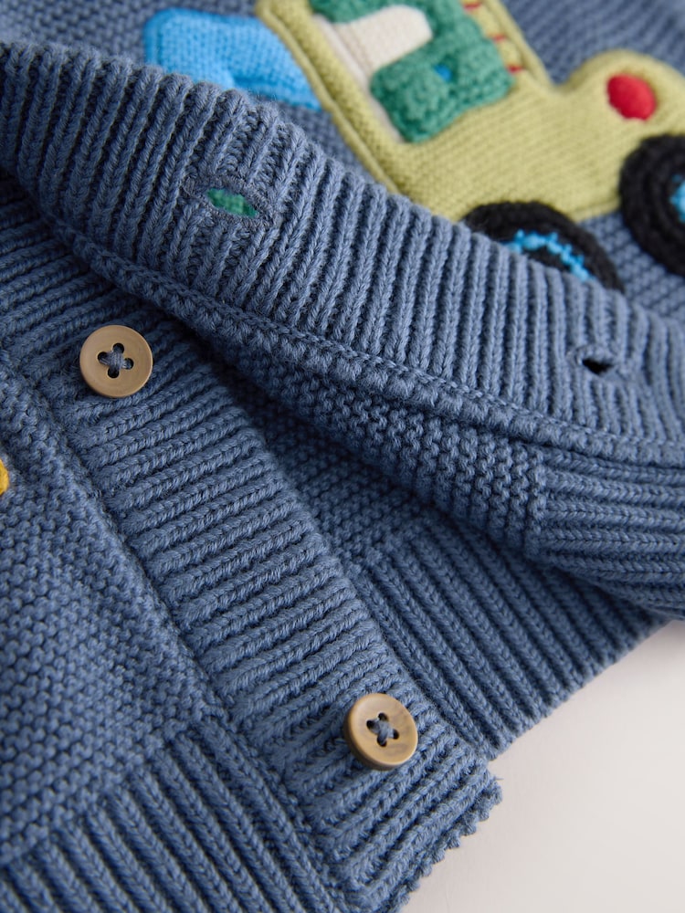 modra dinozaver - Znak pletena jopa (3mesecev-7leto) - Slika 4 iz 4