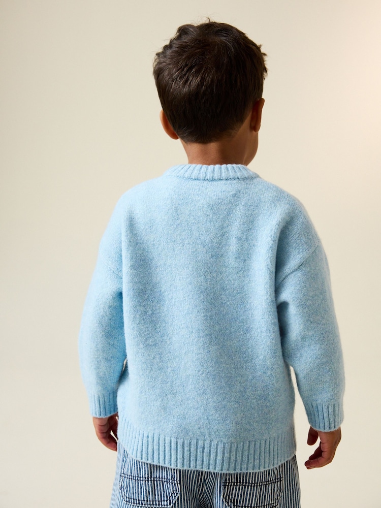 أزرق دب - Character Knitted Crew Neck Jumper (3mths-7yrs) - صورة 2 من 3 أزرق دب - Character Knitted Crew Neck Jumper (3mths-7yrs) - صورة 2 من 3