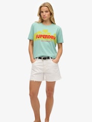 Superdry Green Outdoor Stripe Relaxed T-Shirt - Image 3 of 6
