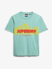 Superdry Green Outdoor Stripe Relaxed T-Shirt - Image 5 of 6